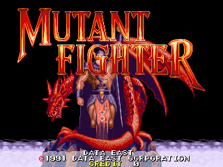 Mutant Fighter (World ver EM-5) Title Screen